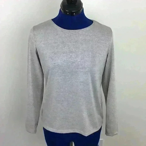Talbots long-sleeve, jewel neck tee - Picture 1 of 5